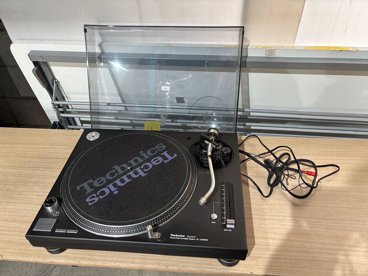 28F【中古】Technics クォーツシンセサイザーD.D.プレーヤー③ SL-1200MK5_画像1