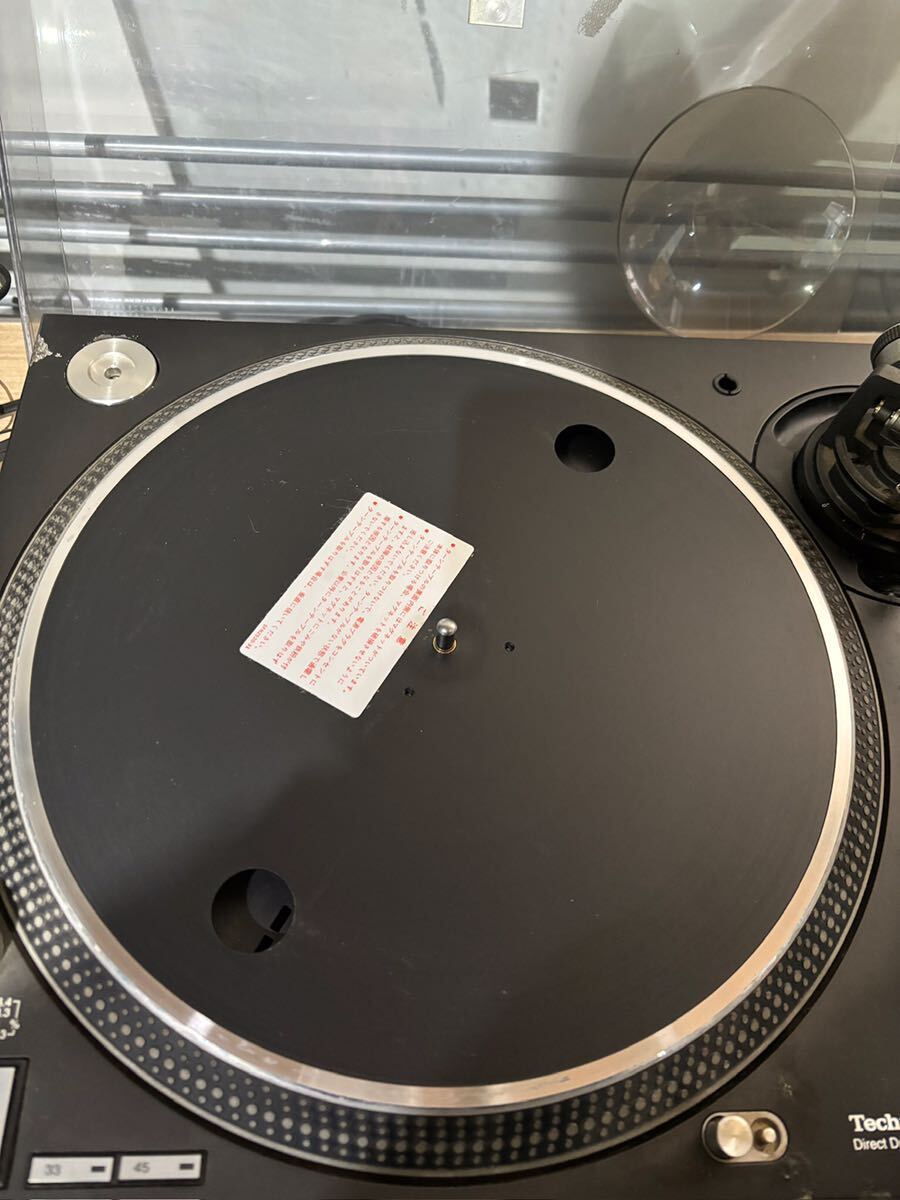 26B【中古】Technics クォーツ シンセサイザー D.D. プレーヤー ブラック SL-1200MK5 テクニクス_画像6