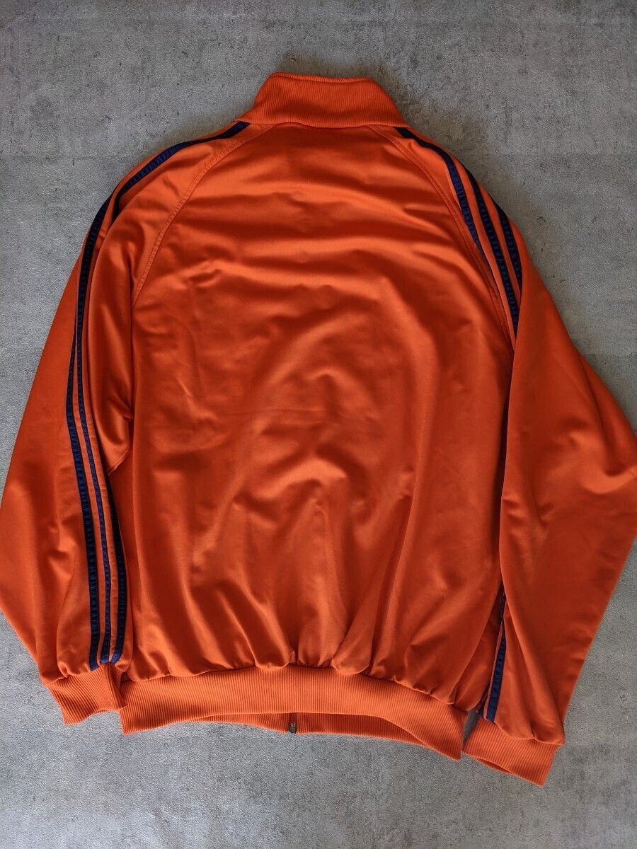 90s adidas ヴィンテージ ジャージ オレンジ L XL トラックジャケット 80s イギリス フランス ATP 初期 アーカイブ オーバーサイズ_画像7