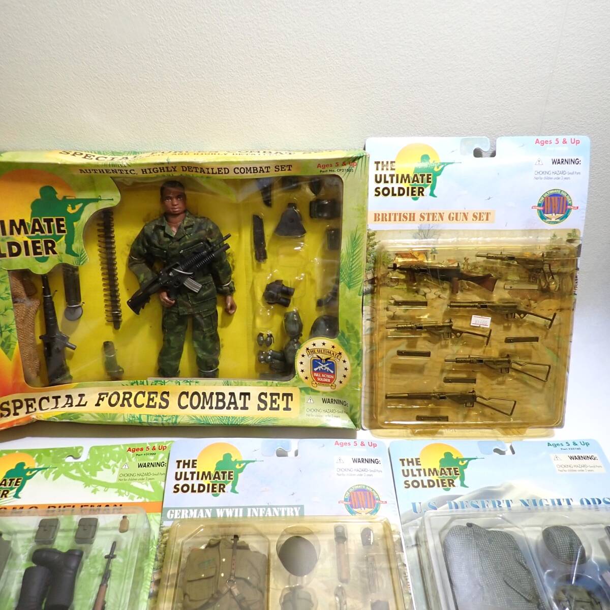 21ST CENTURY TOYS ULTIMATE SOLDIER ミリタリー フィギュア 武器 ウエポン 軍服 まとめて セット 11点 未開封 未使用 現状品 大量 YE139_画像5