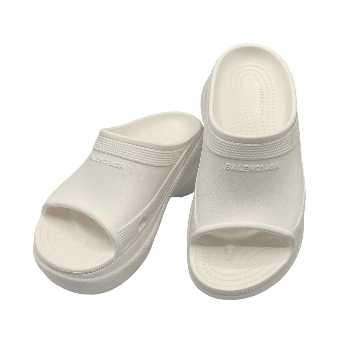 美品】バレンシアガ BALENCIAGA POOL CROCS クロックス スライド 美品】バレンシアガ BALENCIAGA POOL CROCS クロックス スライド