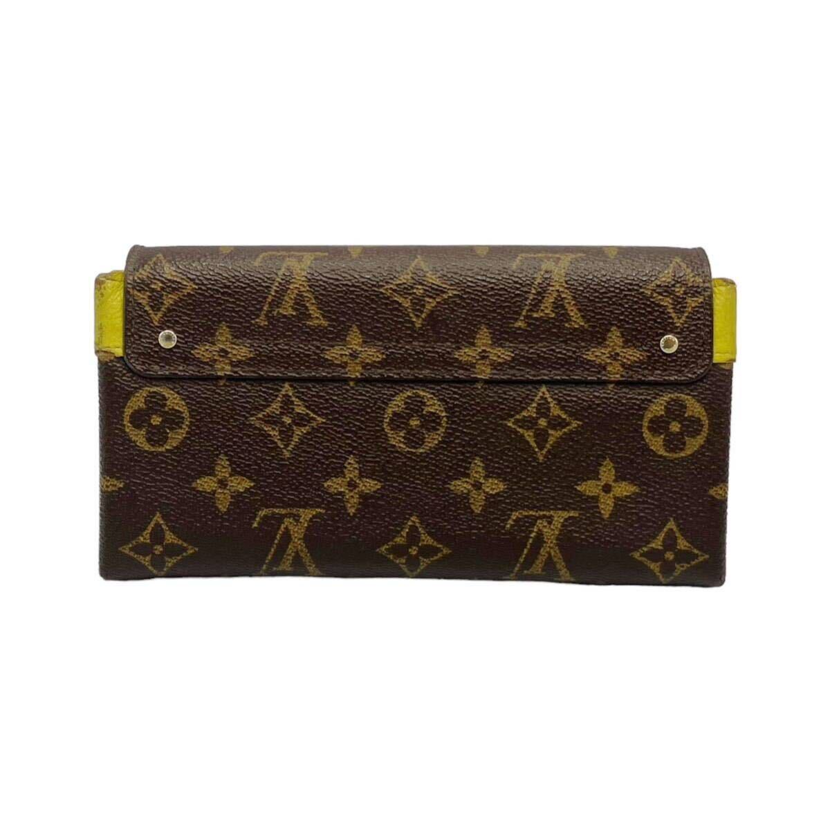 【良品】ルイヴィトン LOUIS VUITTON モノグラム ポルトフォイユ エリゼ 長財布 イエロー_画像3