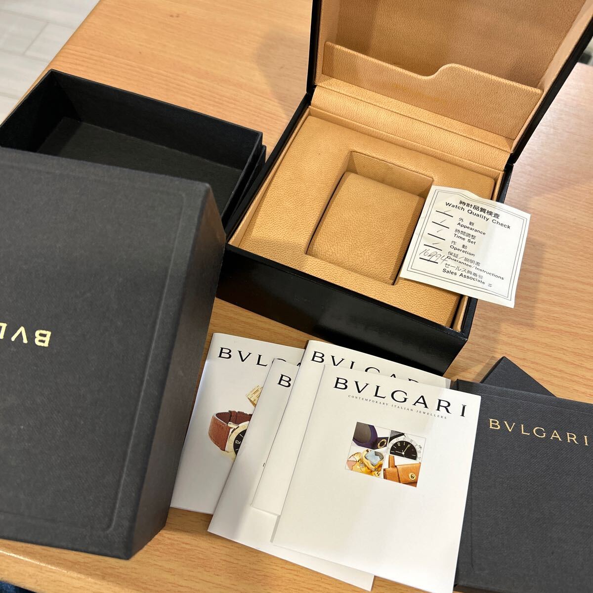 ブルガリ　BVLGARI 時計用 リング ネックレス 保存ケース　箱 空箱 化粧箱 ケース ブラック ブランド 時計_画像2