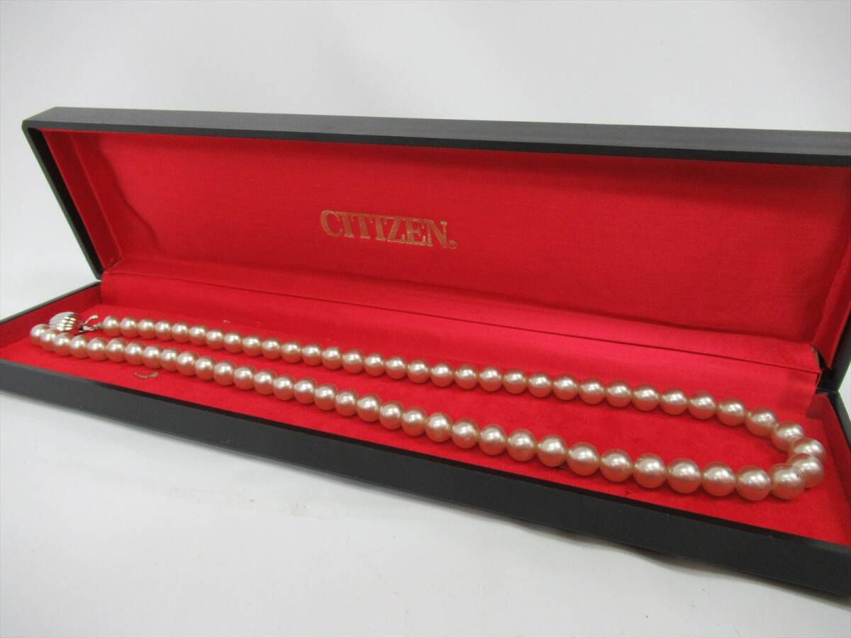 1円★中古品【CITIZEN】シチズン パール ネックレス アクセサリー 真珠 レディース _画像1