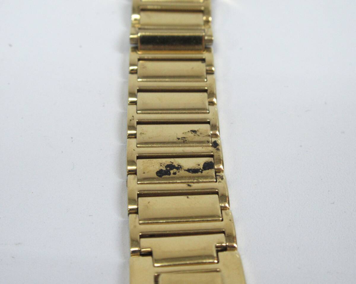 １円★中古 稼働品【klaeuse】クロイゼ K24 5Pダイヤ インゴット クォーツ 腕時計の画像5