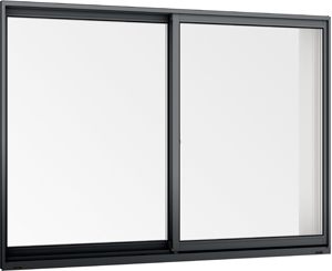 在庫品 アルミサッシ LowE 型 ペアガラス LIXIL サーモスL 引違い窓 15709 (16009) ブラック 換気ブレス付の画像2