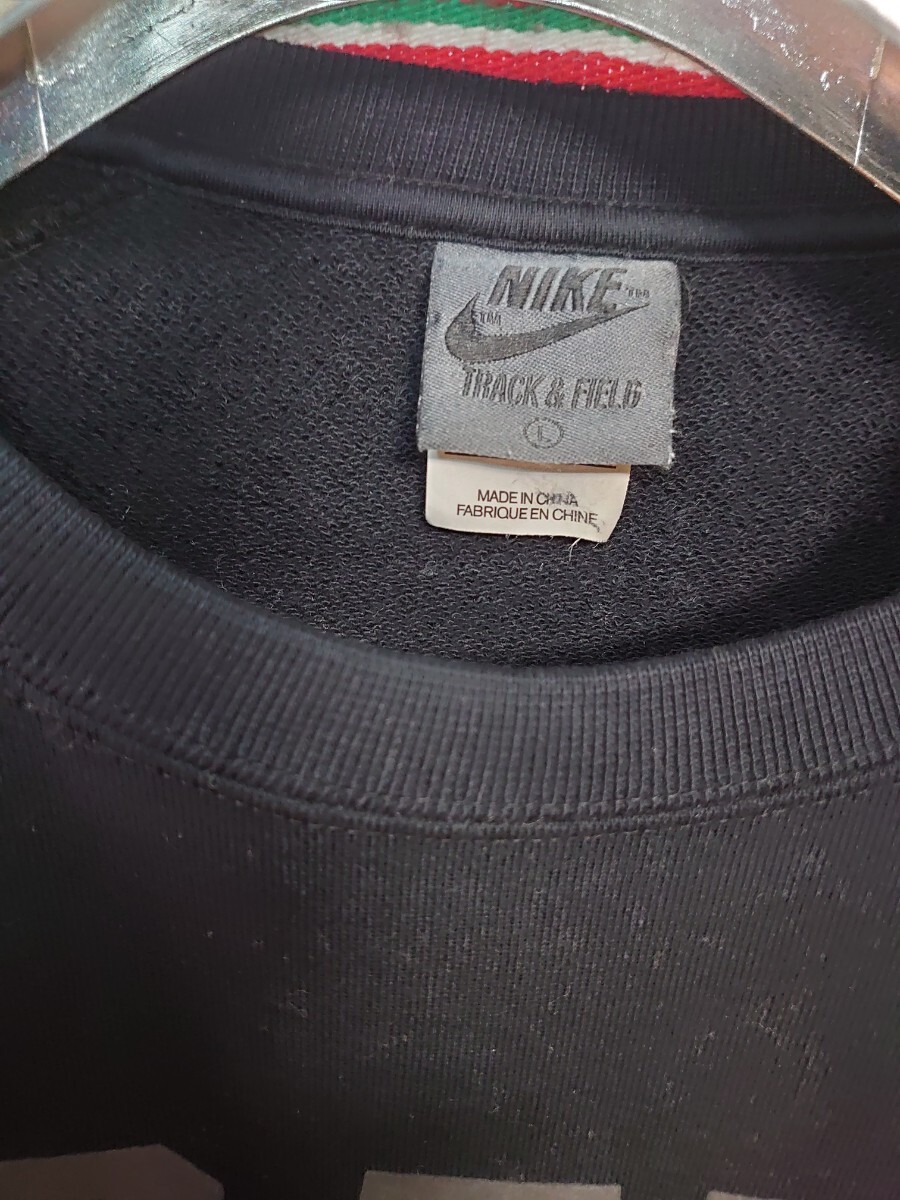 NIKE USATF ナイキ ウィンタークルー スウェット トレーナー新品 未使用 Lサイズ ブラック サイド ファスナー ポケット 2012年508462-010_画像5