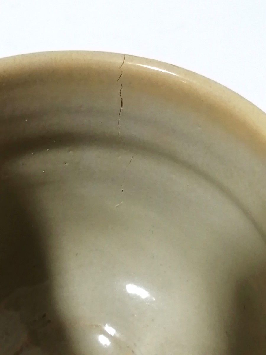 イッタラ カルティオ コバルトブルー グラス 　オマケに大塩昭山造　赤膚焼　奈良絵茶碗