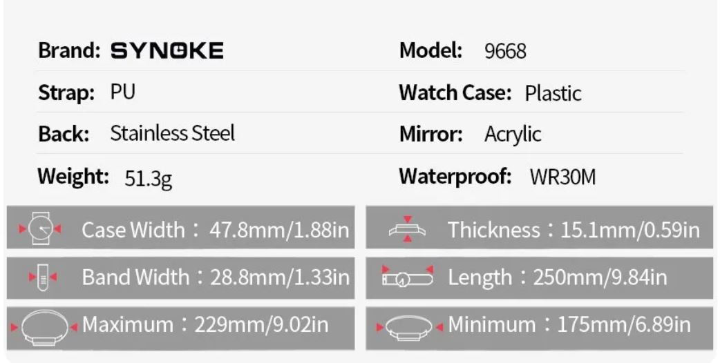 送料無料 未使用品 アーミーグリーン SYNOKE デジタルウォッチ メンズ腕時計の画像5