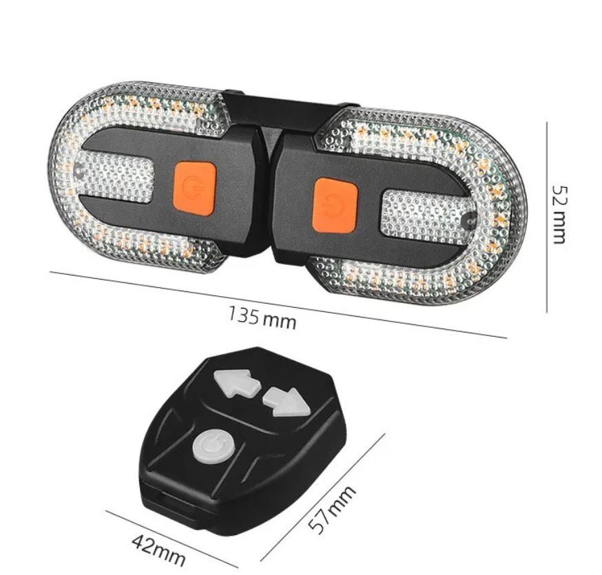 送料無料　未使用品　ウインカー付き　自転車テールライト　スマート ワイヤレス　リモート バック　後付け　方向指示器　USB充電式　LED　_画像6