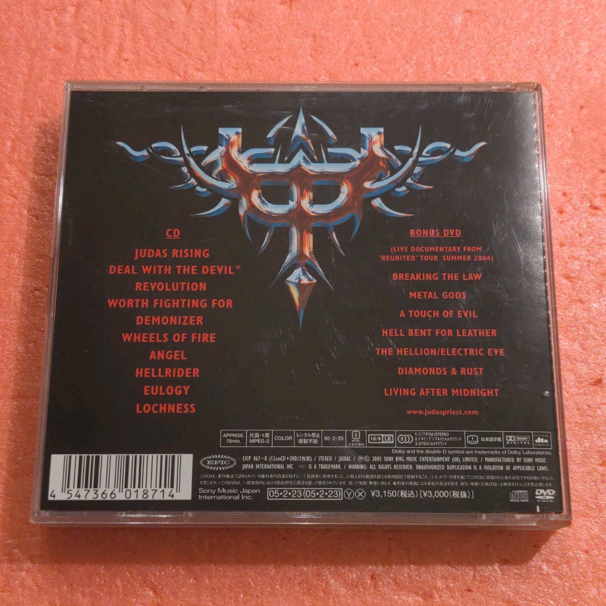 CD+DVD 限定盤 国内盤 帯付 ジューダス プリースト エンジェル オブ レトリビューション JUDAS PRIEST ANGEL OF RETRIBUTION_画像3