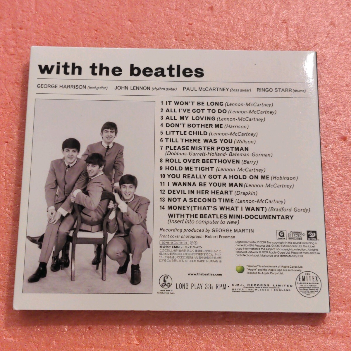 CD 国内盤 ライナー 歌詞対訳付 WITH THE BEATLES ウィズ ザ ビートルズ_画像3
