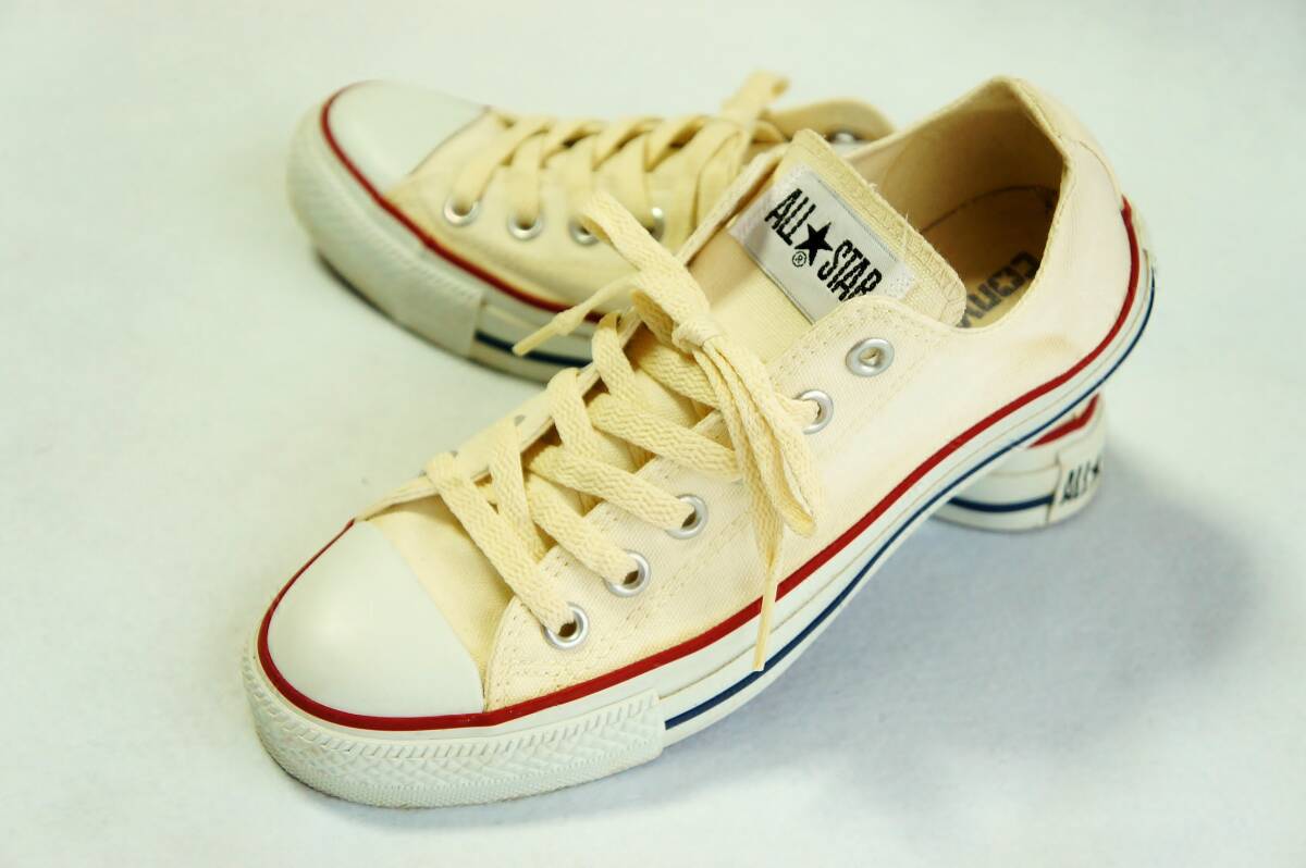 【美品】【正規品】￥6,380 CONVERSE ALL STAR OX M9165 CANVAS【24.0】コンバース オールスターオックス キャンバス ローカット ホワイト_画像4