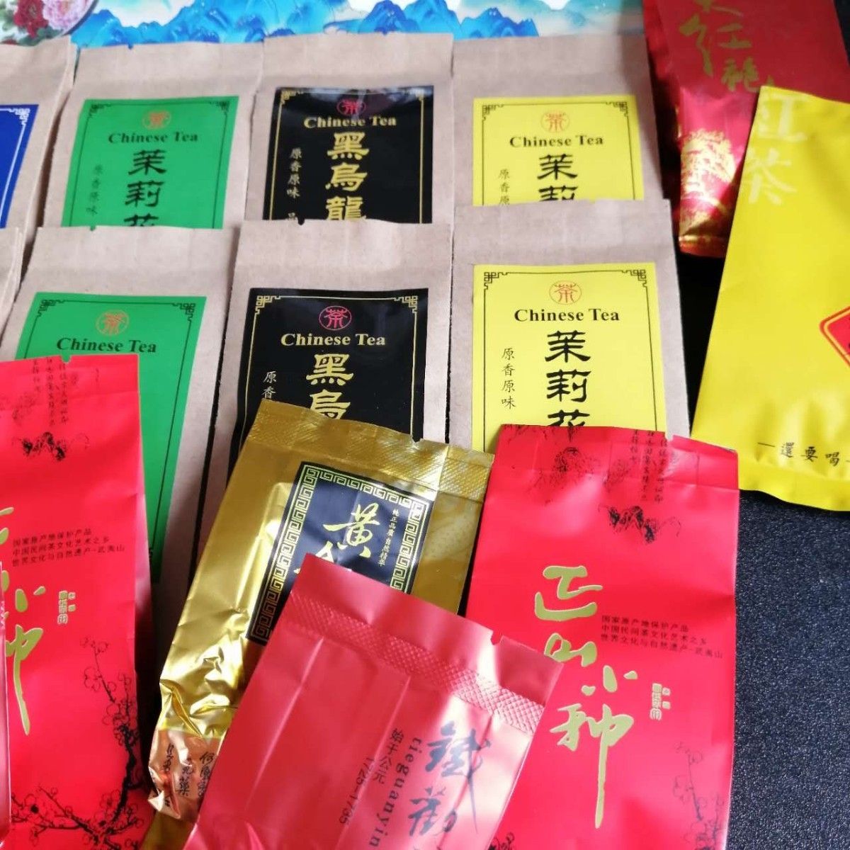 お勧め人気の中国茶葉　9種類各2包/計18包