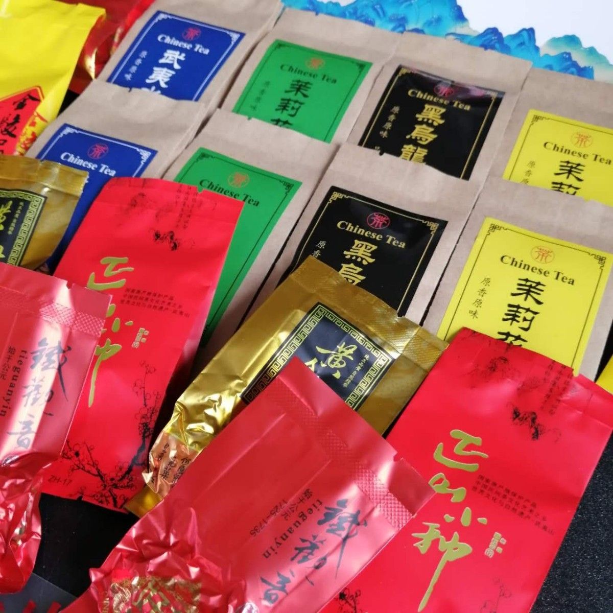 お勧め人気の中国茶葉　9種類各2包/計18包