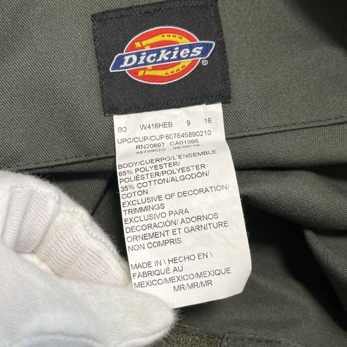 【美品】Dickies ディッキーズ カバーオール オリーブ カーキ つなぎ M_画像6