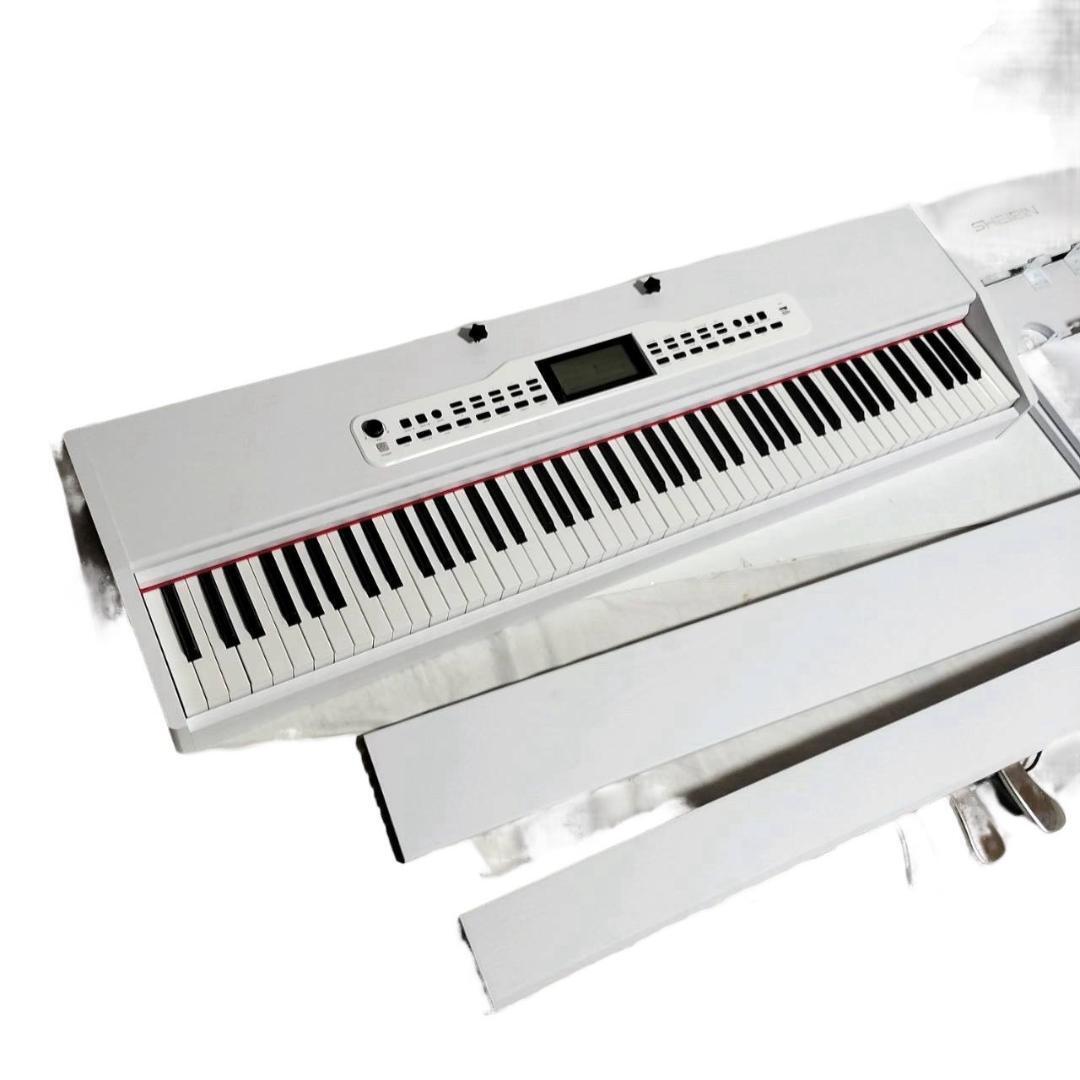 美品 SHEIRIN 電子ピアノ 88鍵盤 Bluetooth 2022年製 練習 携帯電話と連動_画像4