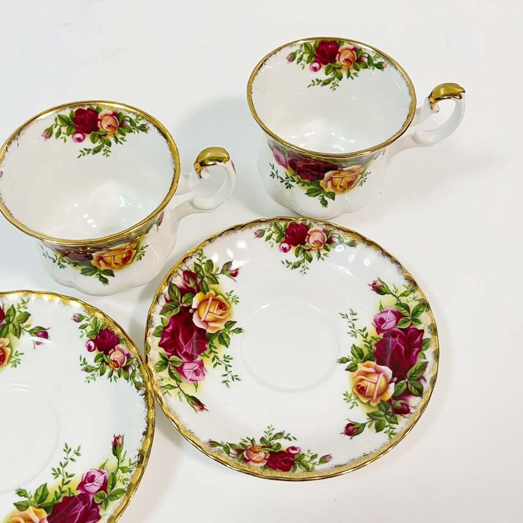 ROYAL ALBERT オールドカントリーローズコーヒーカップ＆ソーサー 未使用 希少 廃盤品 レトロ アンティーク ヴィンテージ 洋食器