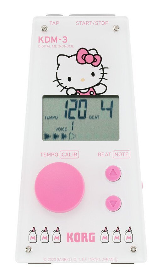 ★ Korg KDM-3-KT Hello Kitty Sanrio Collaboration Digital Metro Nome ★ Новая доставка включена