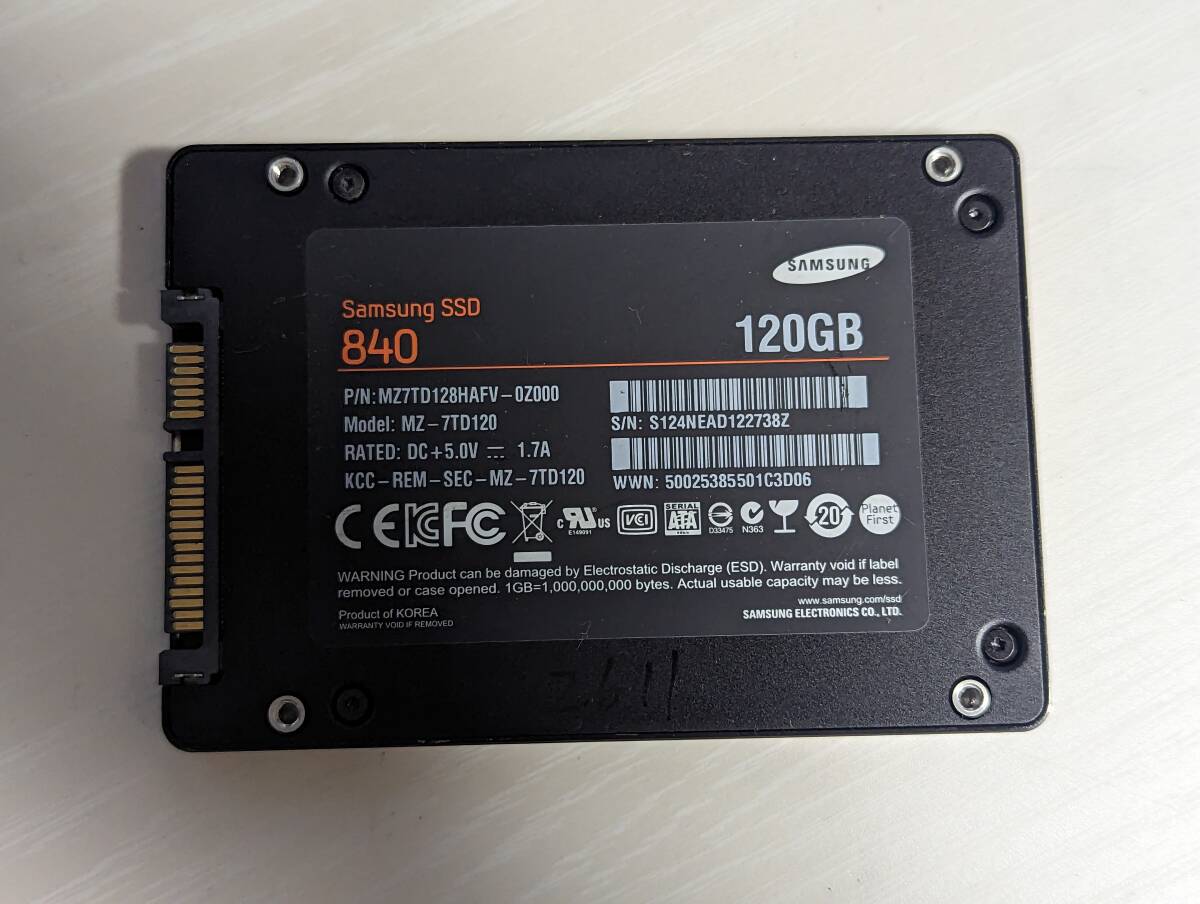 SAMSUNG SSD120GB[ рабочее состояние подтверждено ]2611