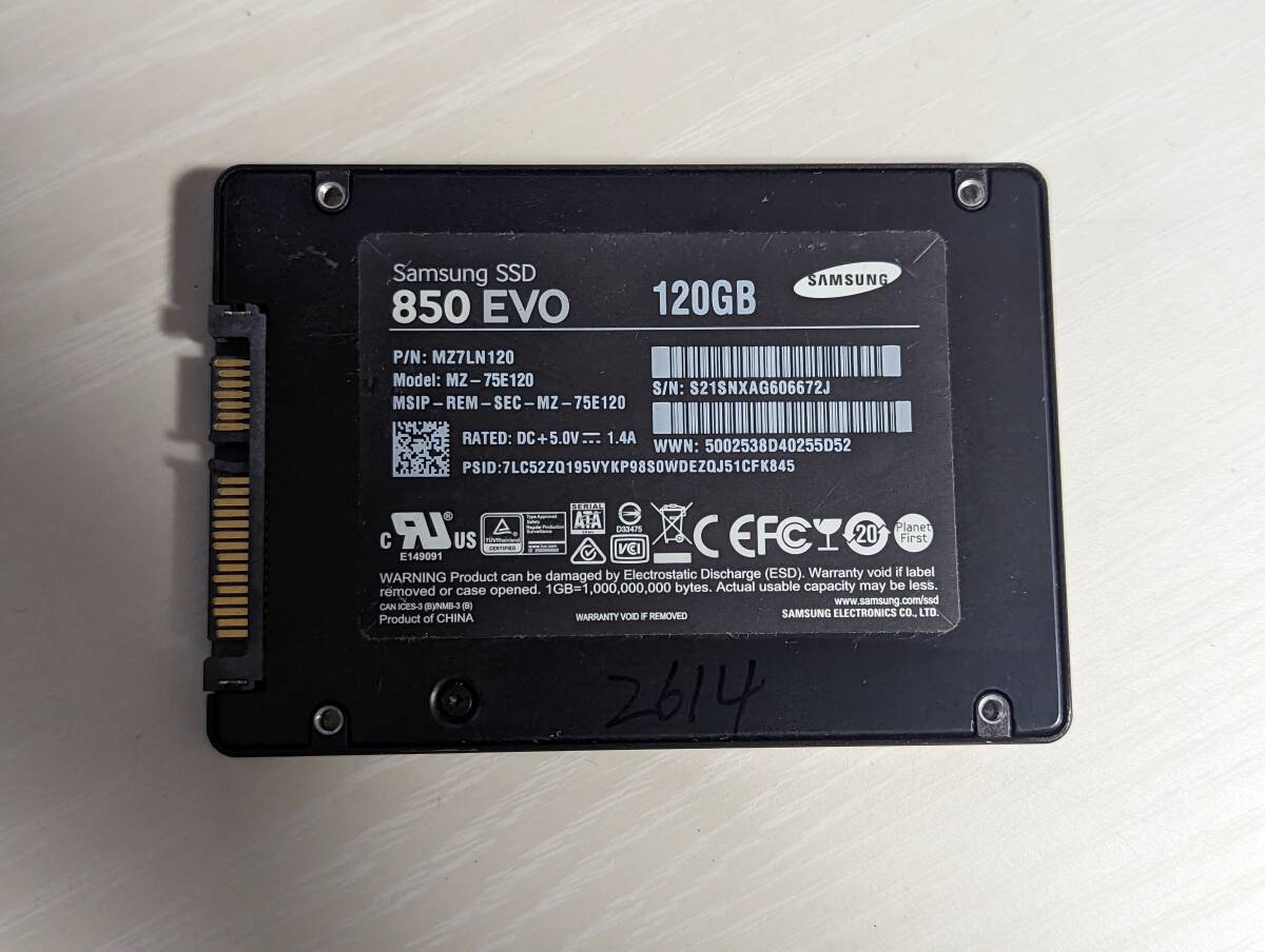 SAMSUNG SSD120GB[ рабочее состояние подтверждено ]2614