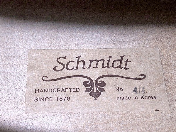 TTG03812大 チェロ Schmidt HANDCRAFTED No.4/4 SINCE 1876 made in Korea 現状品 直接お渡し歓迎の画像9