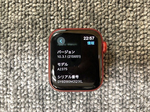 TMK80887相 Apple Watch Series 6 Apple Watch GPS + Cellular 3H296J/A A2375 デモ機 直接お渡し歓迎_画像2