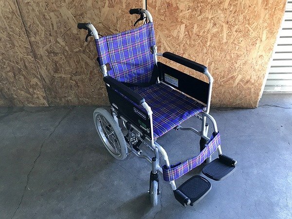 BYG32755大 カワムラサイクル 介護用車椅子 KAJ302SB 2016年製 直接お渡し歓迎の画像5