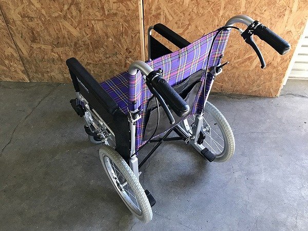 BYG32762大 カワムラサイクル 介護用車椅子 KAJ302SB 2016年製 直接お渡し歓迎の画像6