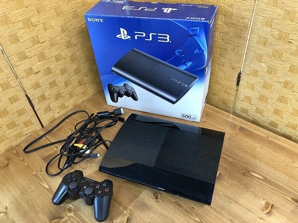 STG35237大 SONY PlayStation 3 CECH-4300C 500GB チャコールブラック 直接お渡し歓迎