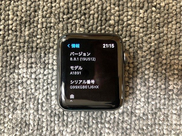 TMK80840相 Apple Watch Series 3 Apple Watch GPS + Cellular 3D228J/A A1891 デモ機 直接お渡し歓迎_画像2