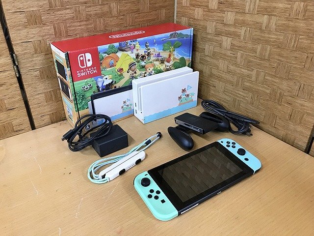 NMG37687厚 任天堂 ゲーム機 Nintendo Switch HAC-001 -01 あつまれどうぶつの森セット 直接お渡し歓迎の画像1