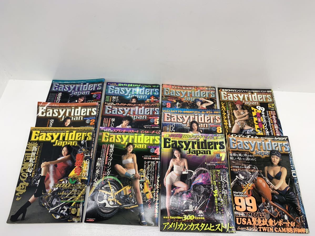 3N49 イージーライダーズジャパン 1998年 11月号のみ欠品 11冊セット ハーレーダビッドソン Easyriders バイク雑誌 古本 古書 当時物_画像1