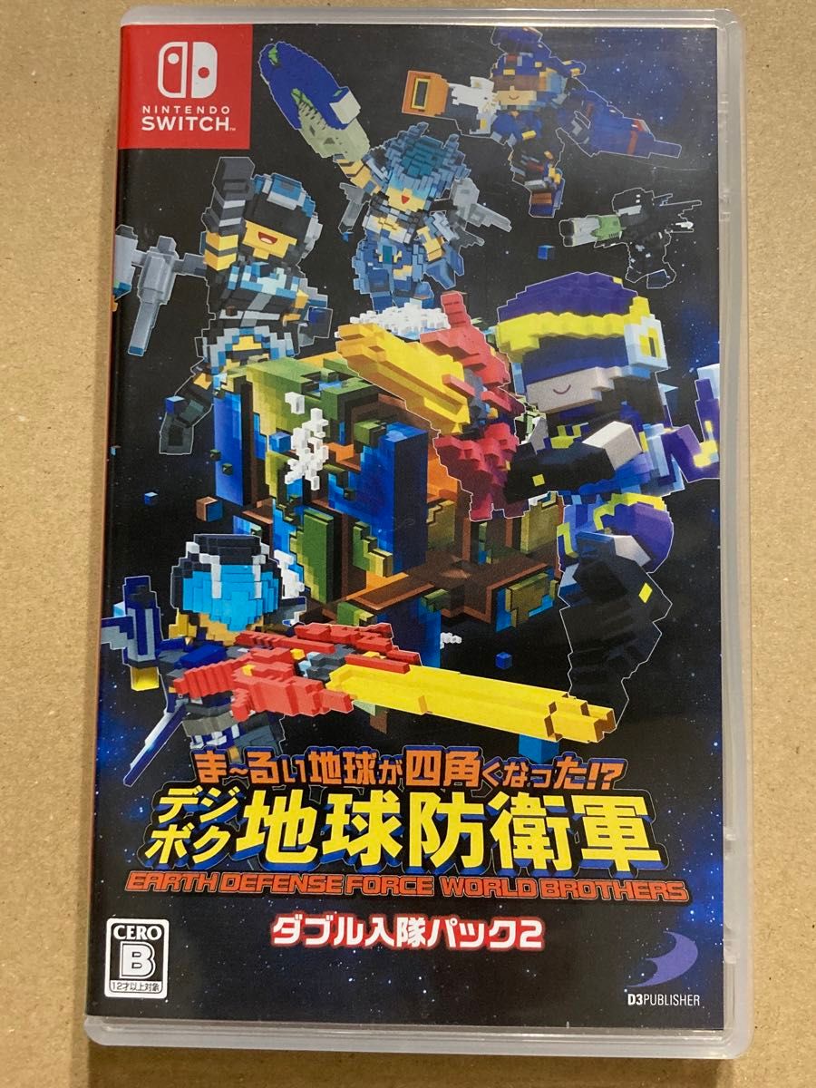 Switch ま〜るい地球が四角くなった デジボク地球防衛軍 ソフトは1本