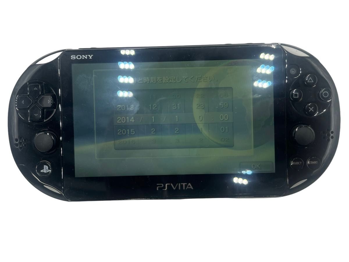 PS VITA 本体 PCH-2000 ブラック 黒 ソフト2点 SDカード