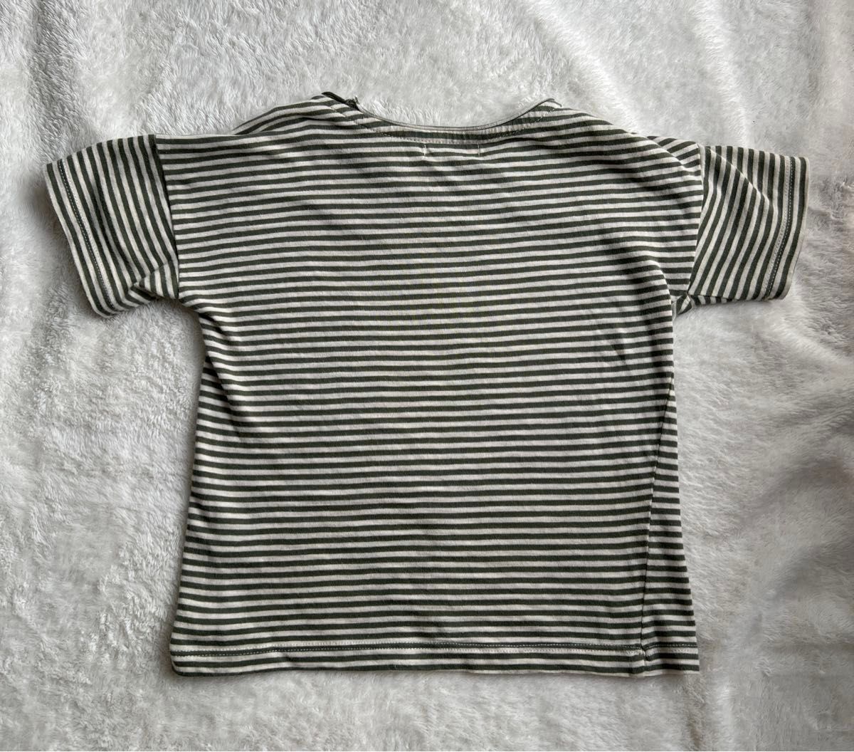 nixnut  khaki stripe  98 shorts Tshirt セットアップ