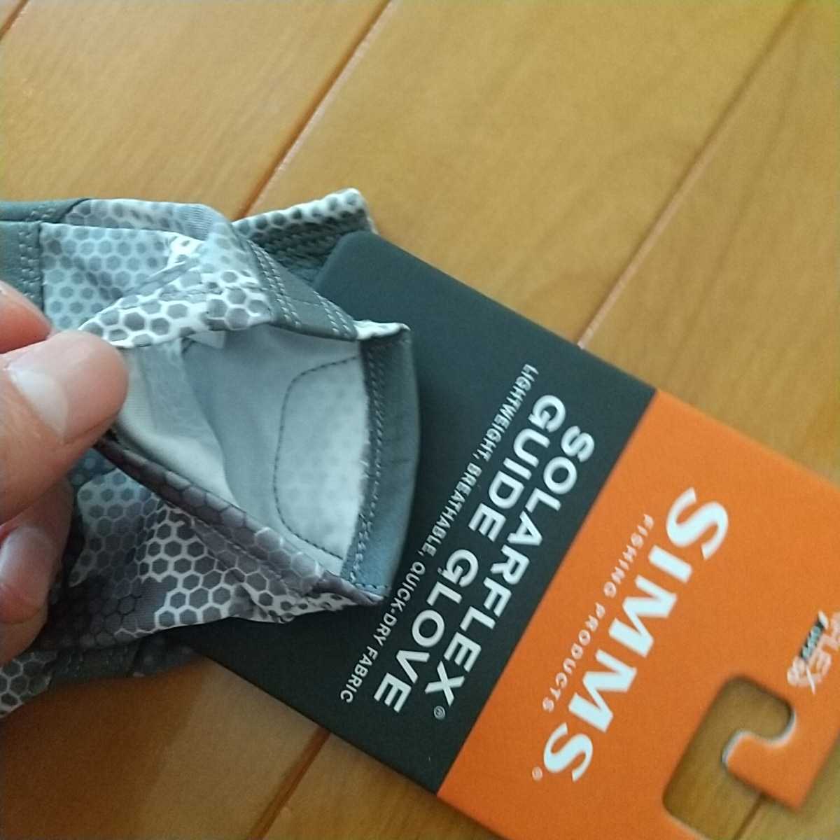 SIMMS Syms SolarFlex Guide Glove солнечный Flex гид перчатка Hex Flo Camo Steel M