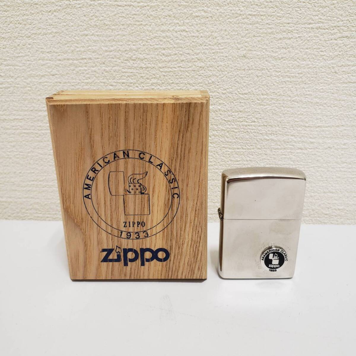 【SPM-3634】1円スタート！ZIPPO ジッポ AMERICAN CLASSIC 1933 2000年記念 No0206 ケース付き 着火未確認 ライター 喫煙具 現状品_画像6