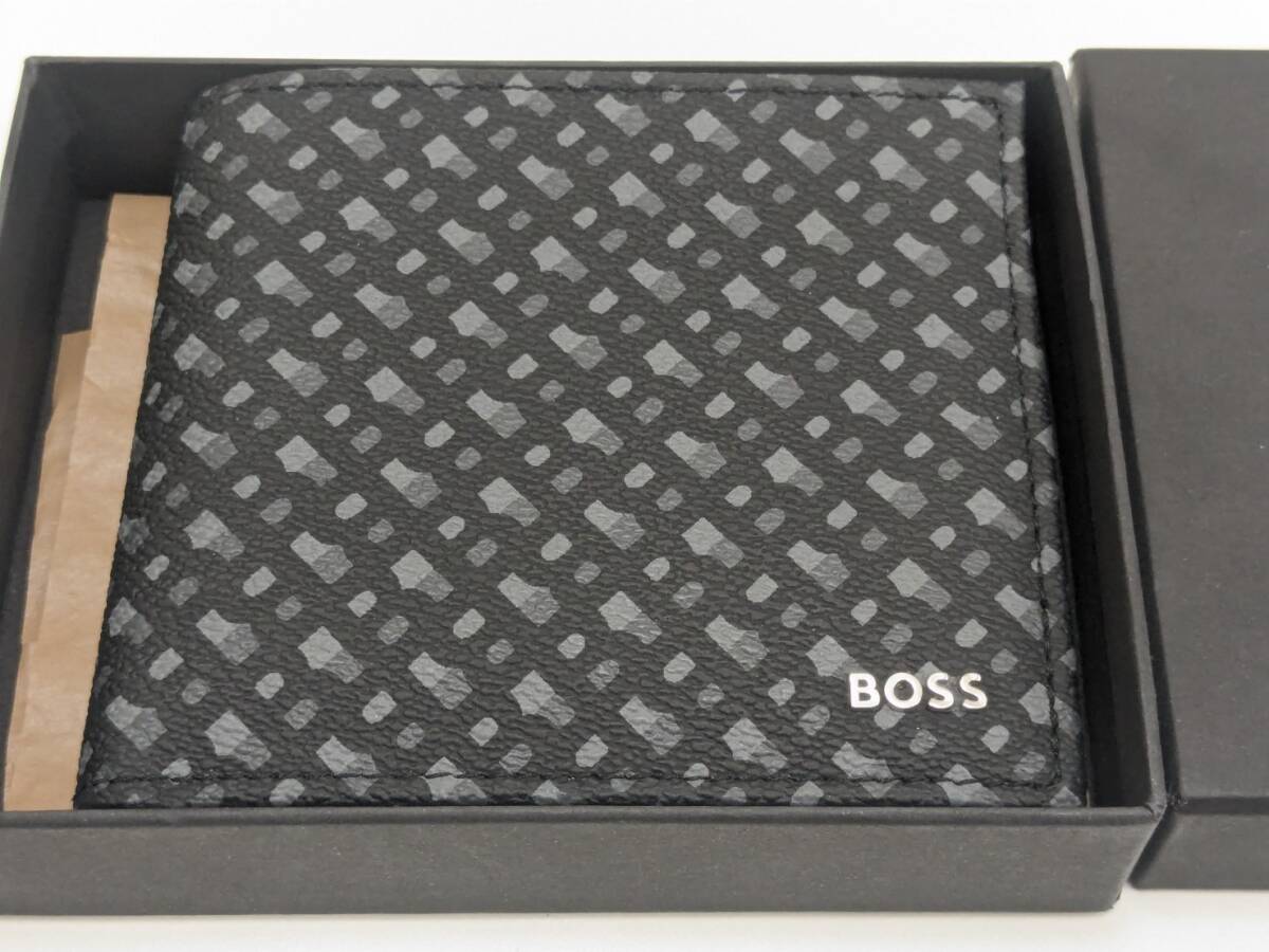 【RG-1339】【1円～】HUGO BOSS 二つ折り財布 箱付き 中古品 保管品 現状品の画像2