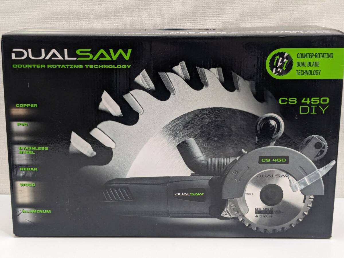 【RG-1381】【1円～】DUAL SAW ダブルカッター CS450 箱付き ケース付き ほぼ未使用 中古品 保管品 現状品_画像1