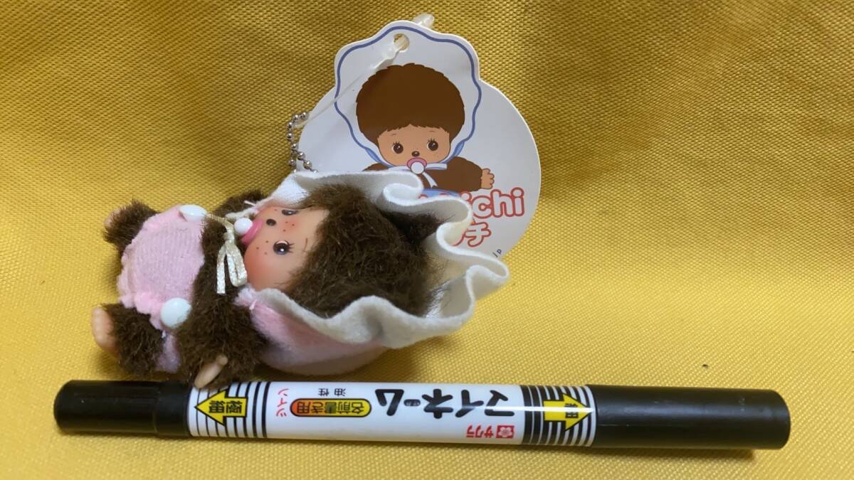 セキグチ Sekiguchi モンチッチ ぬいぐるみ　マスコット　ボールチェーン付　女の子　ベビチッチ　　定形外送料込_画像3