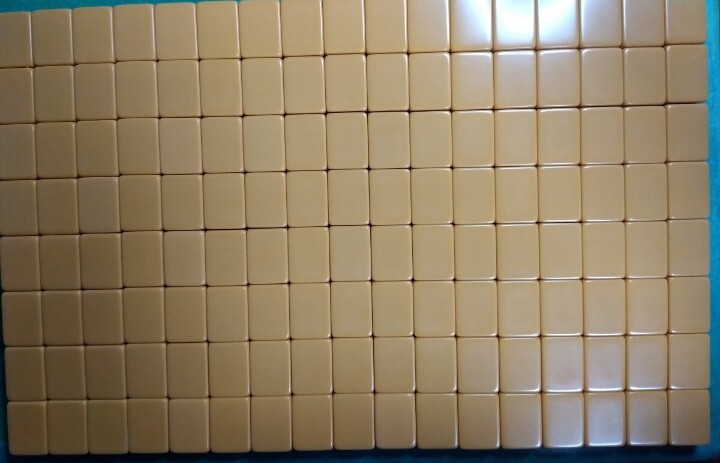 全自動麻雀卓用アモス28ミリ牌、青と黄のセット_画像5