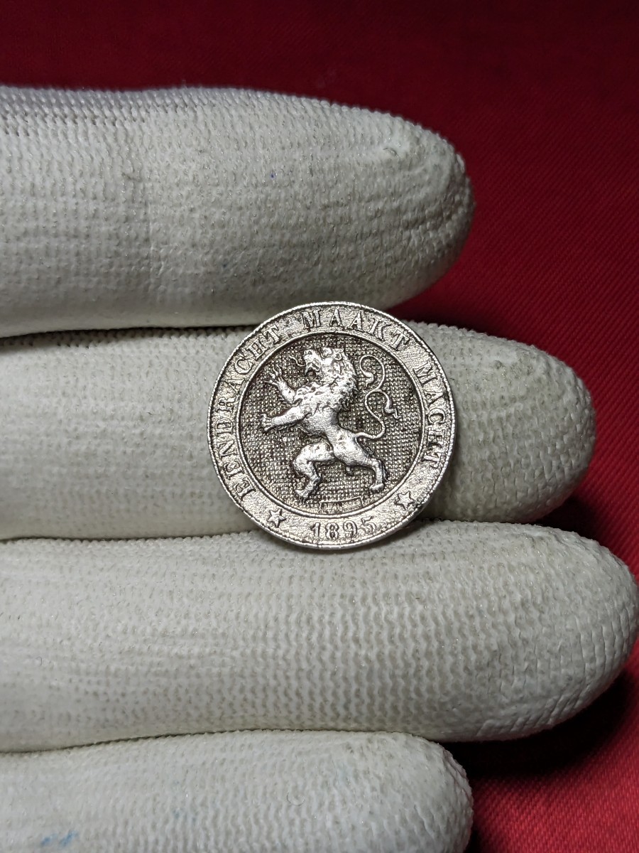 ベルギー　5サンチーム白銅貨　1895年 　【流通品】玉ちゃんNo.3091_画像5