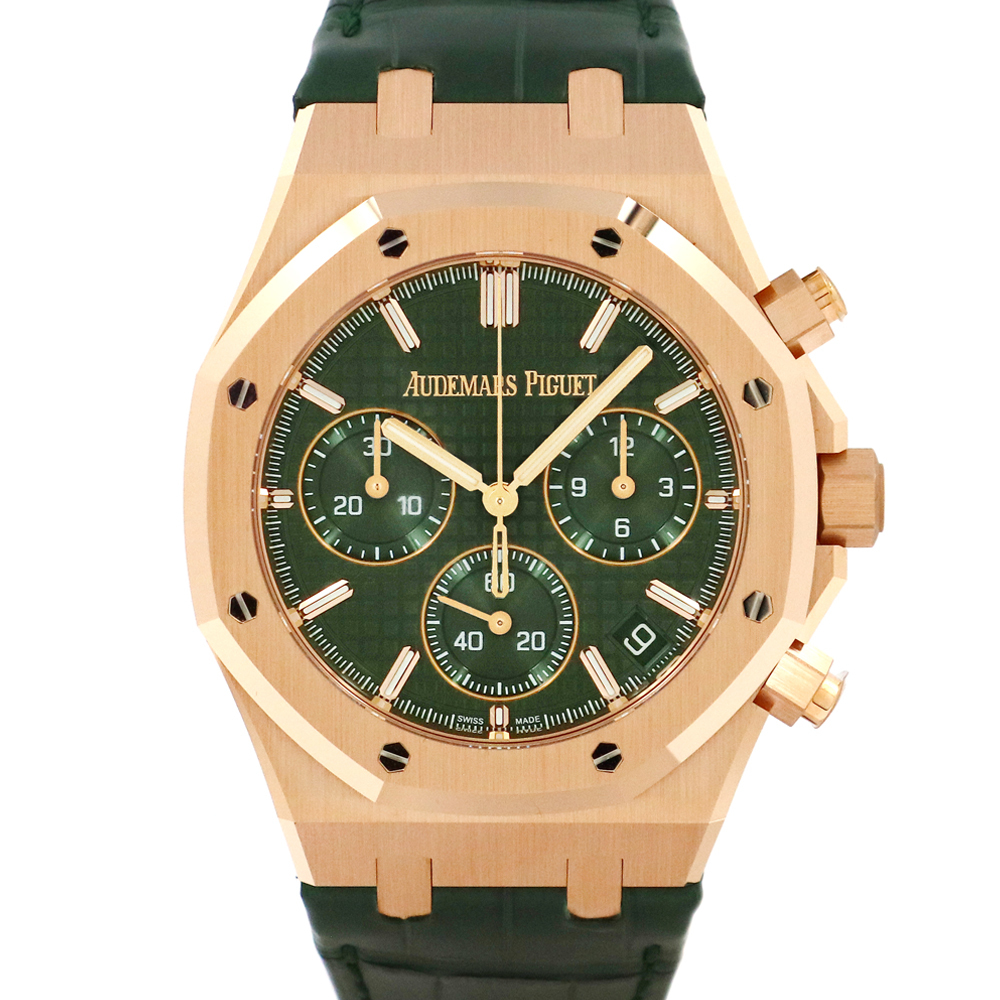  Audemars Piguet (AUDEMARS PIGUET) Royal дуб хронограф 41mm 26240OR.OO.D404CR.02 зеленый dial 18KPG наручные часы новый товар 