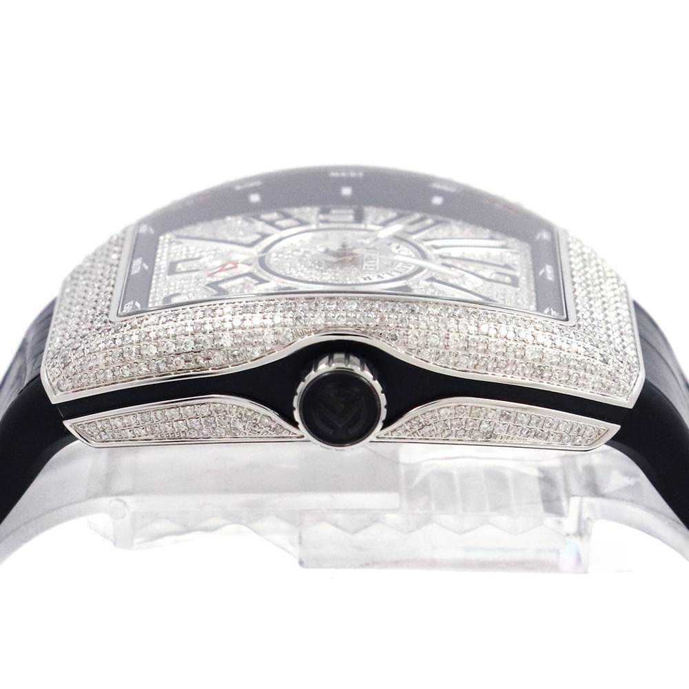 フランクミュラー（FRANCK MULLER）ヴァンガード V45 SC DT ダイヤモンド ステンレススティール 腕時計 メンズ 新品の画像5