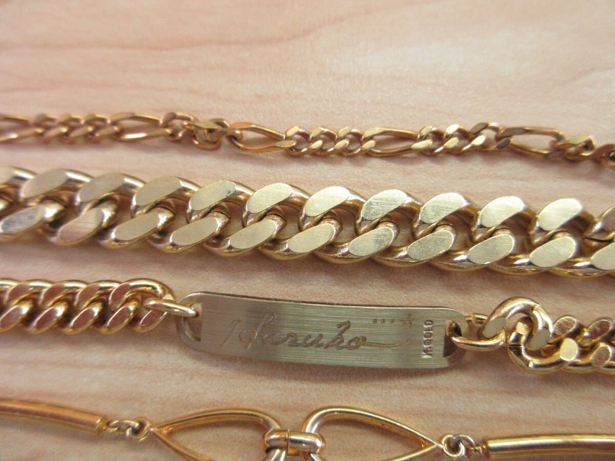 E3 Gold color gold group bracele flat ki partition ... etc. Vintage Vintage accessory large amount set sale summarize TIA