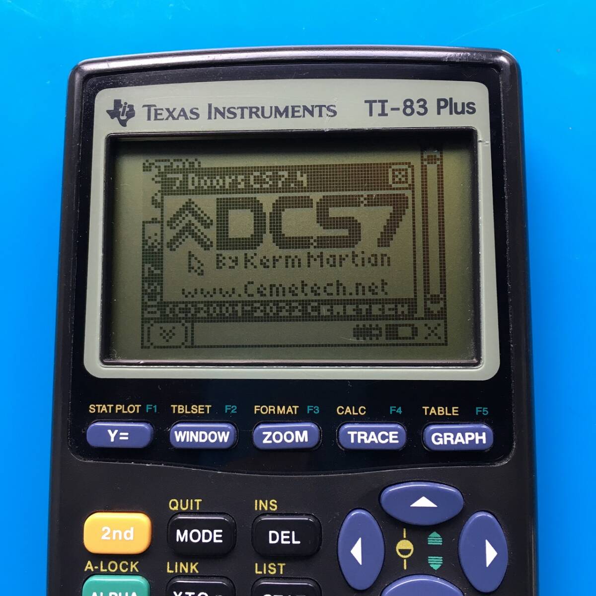 Texas Instruments グラフ電卓 TI-83 Plusと自作USBリンクケーブルのセット_画像2