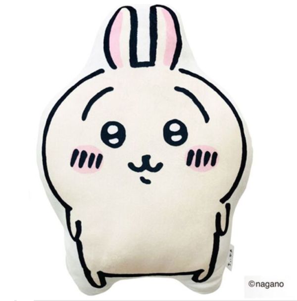 【うさぎ】ちいかわ もちもちダイカット 抱き枕 サイズ約35×40cm 新品 ナガノ クッション PW_画像1