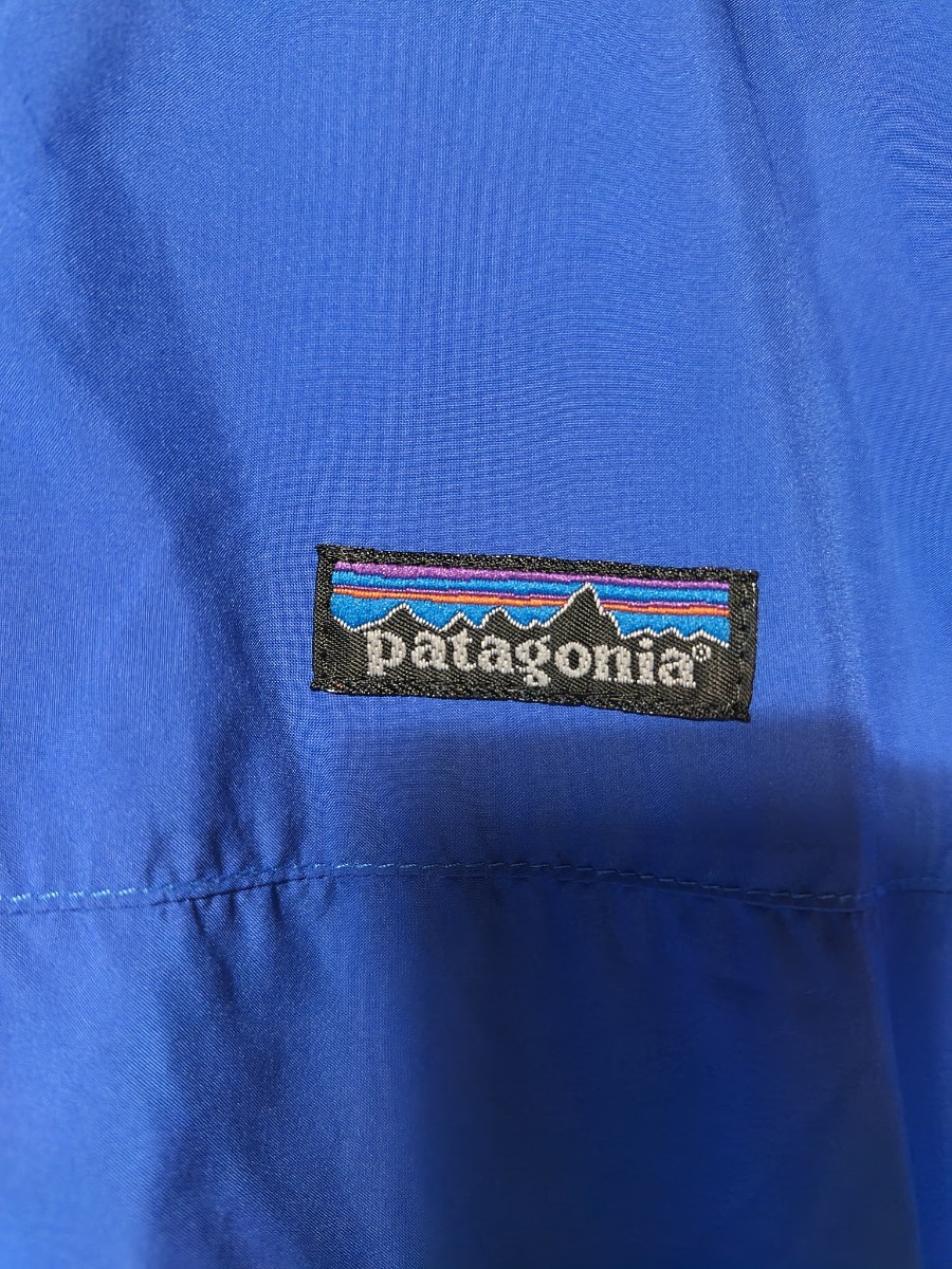 ’99／Patagonia・パタゴニア／ハーフジップ／ナイロンジャケット／ポケッタブル／サイズS／ブルー×パープル／アノラック／美品_画像2