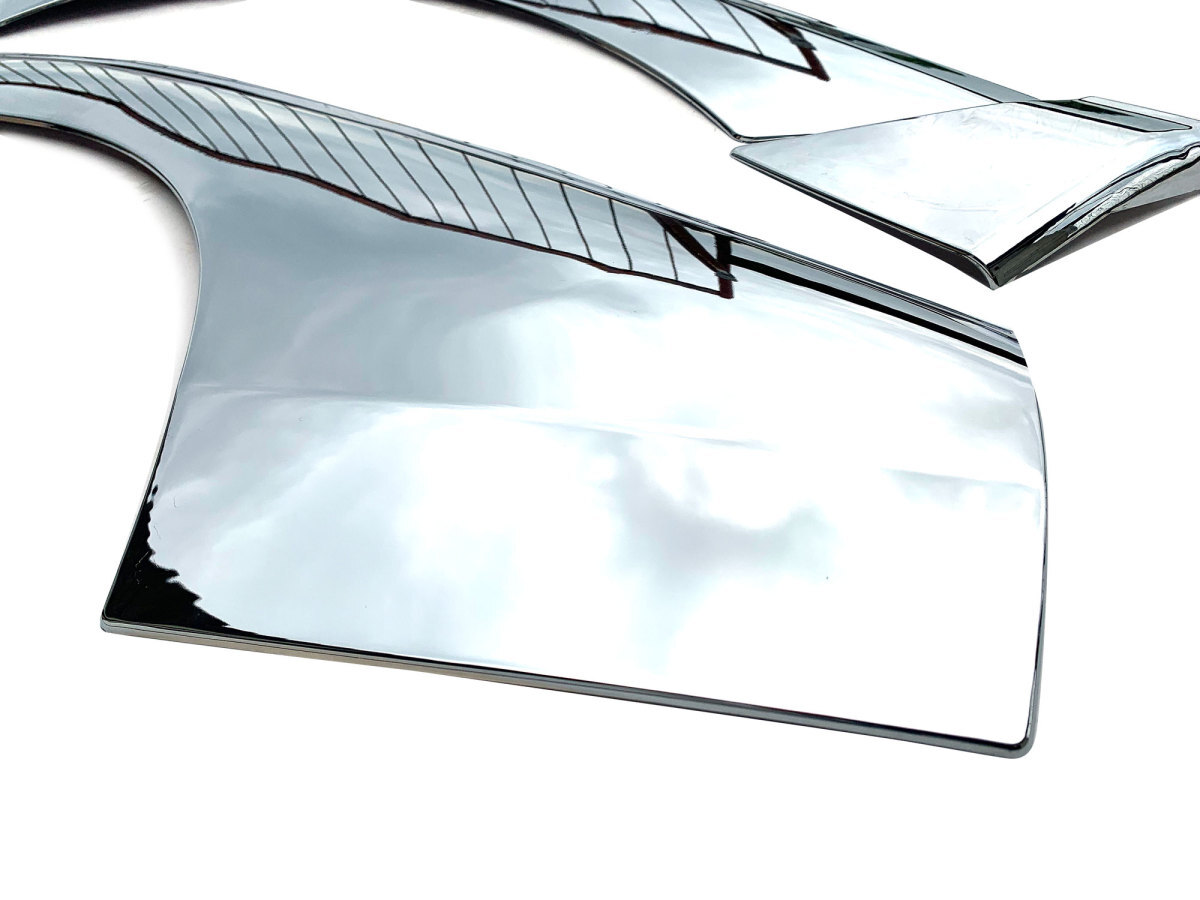 日野 デュトロ ダイナ 標準 メッキ ドアガーニッシュ メッキ フェンダー 左右 4点 セットの画像3